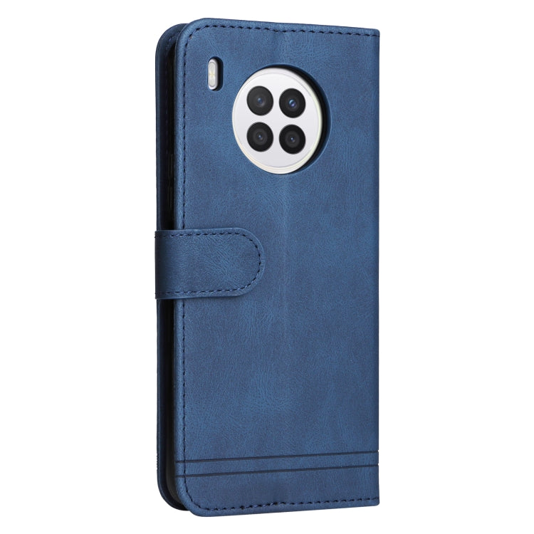 For Huawei Nova 8i / Honor 50 Lite Skin Feel Life Tree Metal Button Horizontal Flip Leather Phone Case