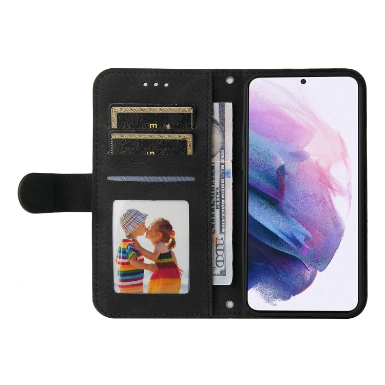 For Samsung Galaxy S22+ 5G Skin Feel Life Tree Metal Button Horizontal Flip Leather Phone Case