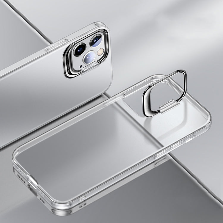 For iPhone 12 / 12 Pro Metal Lens Cover Holder Phone Case