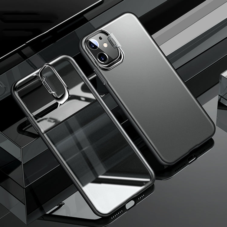 For iPhone 11 Metal Lens Cover Holder Phone Case
