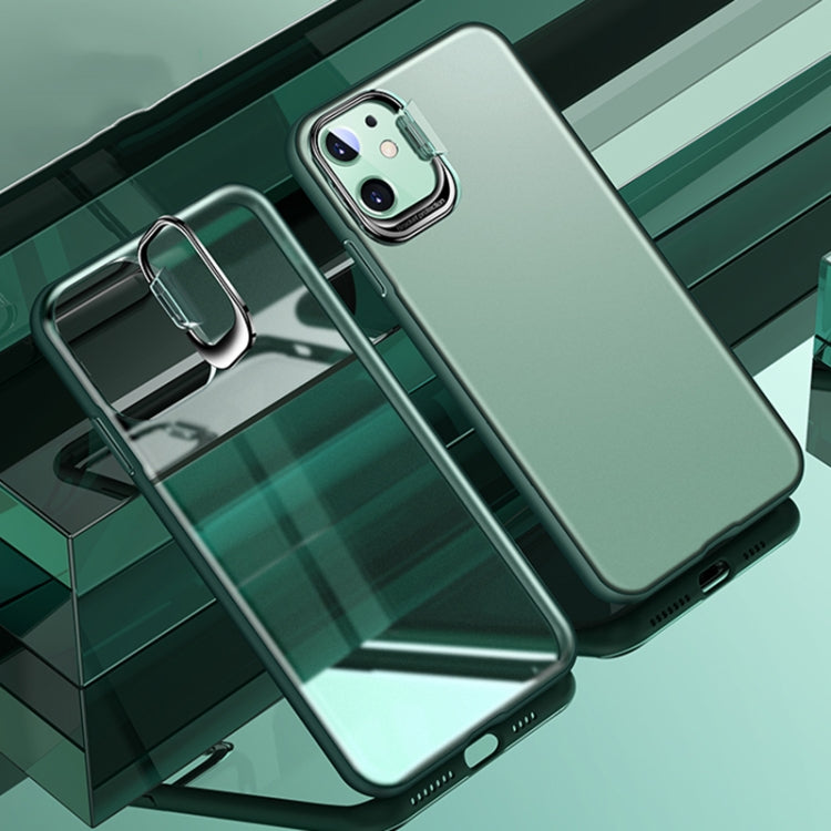 For iPhone 11 Metal Lens Cover Holder Phone Case