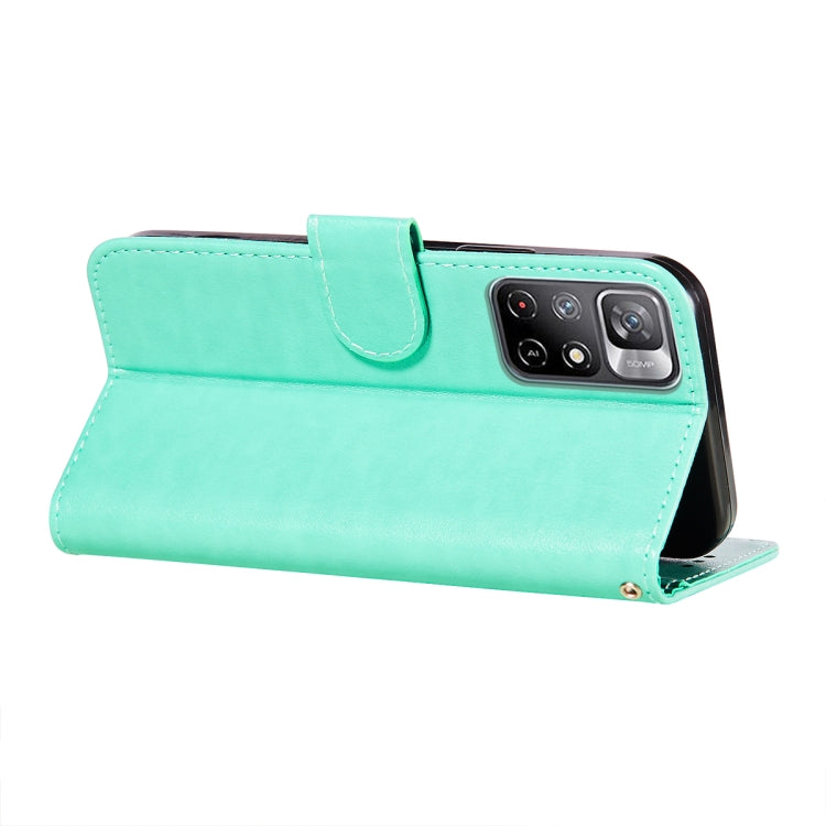 For Xiaomi Redmi Note 11 Flower Vine Embossing Pattern Horizontal Flip Leather Phone Case with Card Slot & Holder & Wallet & Lanyard