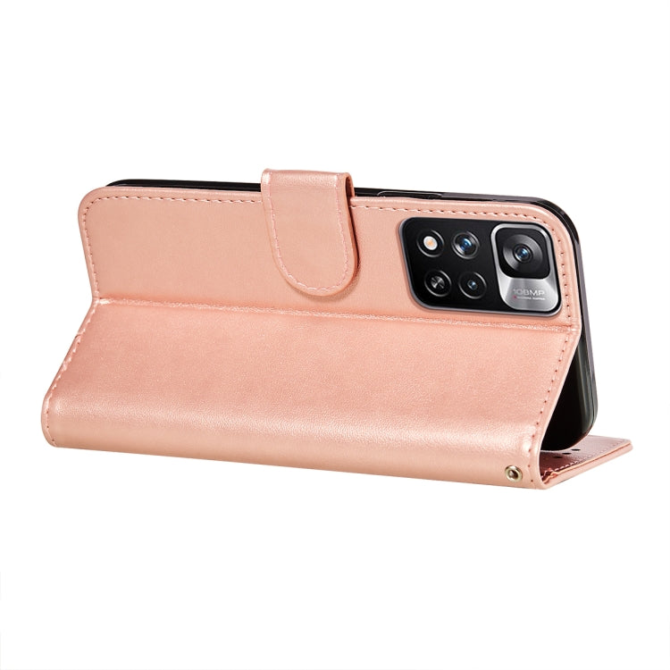 For Xiaomi Redmi Note 11 Pro Flower Vine Embossing Pattern Horizontal Flip Leather Phone Case with Card Slot & Holder & Wallet & Lanyard