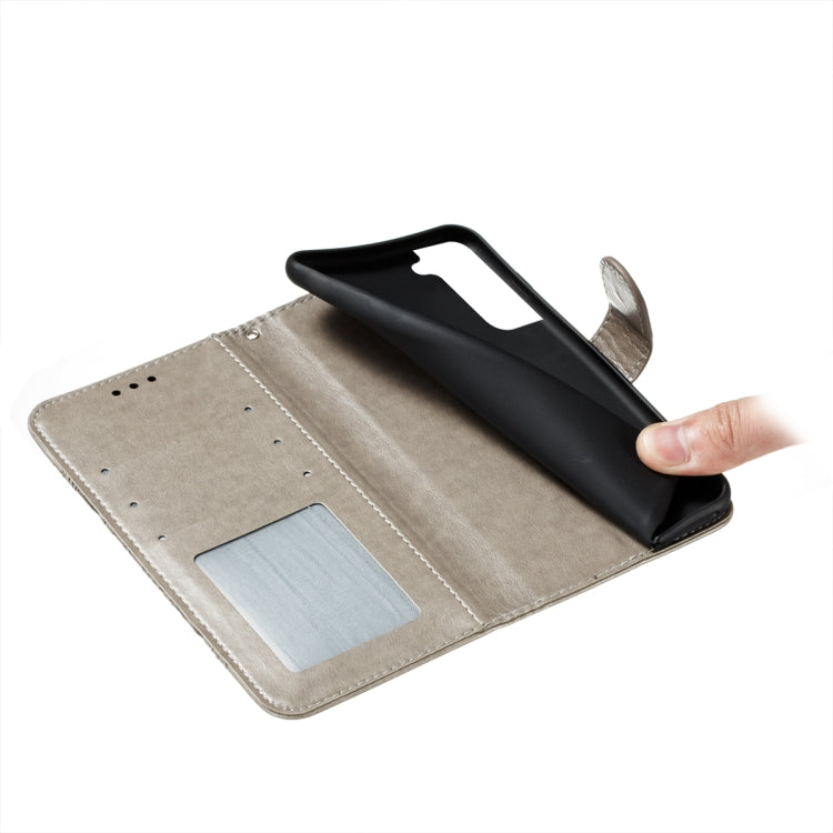 For Samsung Galaxy S22 5G Sun Mandala Embossing Pattern Phone Leather Case with Holder & Card Slots & Wallet & Lanyard