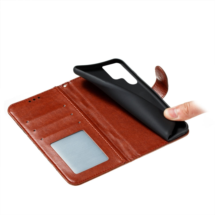 For Samsung Galaxy S22 Ultra 5G Sun Mandala Embossing Pattern Phone Leather Case with Holder & Card Slots & Wallet & Lanyard