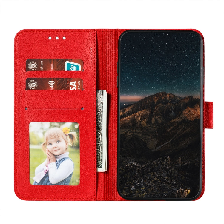 For Samsung Galaxy S22+ 5G Feather Pattern Litchi Texture Leather Phone Case with Holder & Card Slots & Wallet