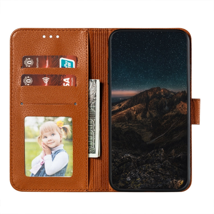 For Samsung Galaxy S22+ 5G Feather Pattern Litchi Texture Leather Phone Case with Holder & Card Slots & Wallet
