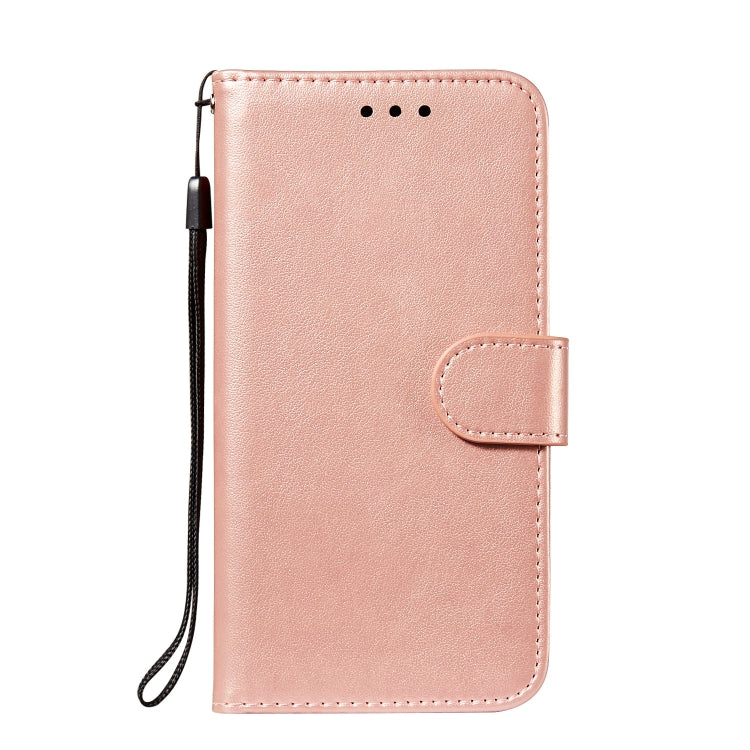For Samsung Galaxy S22 Ultra 5G Solid Color Leather Phone Case with Holder & Card Slots & Wallet & Lanyard