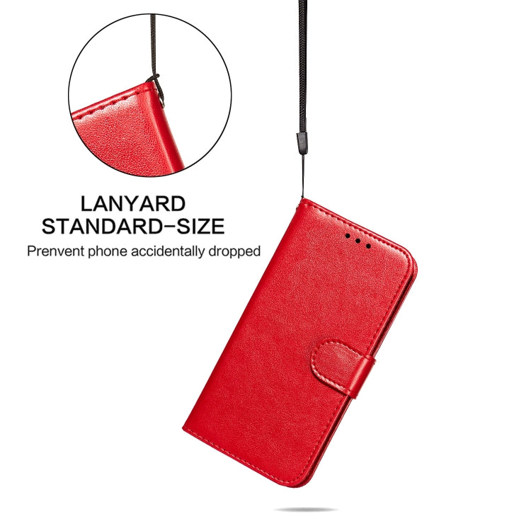 For Samsung Galaxy S22+ 5G Solid Color Leather Phone Case with Holder & Card Slots & Wallet & Lanyard