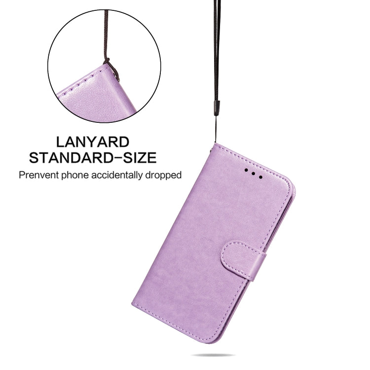 For Samsung Galaxy S22+ 5G Solid Color Leather Phone Case with Holder & Card Slots & Wallet & Lanyard