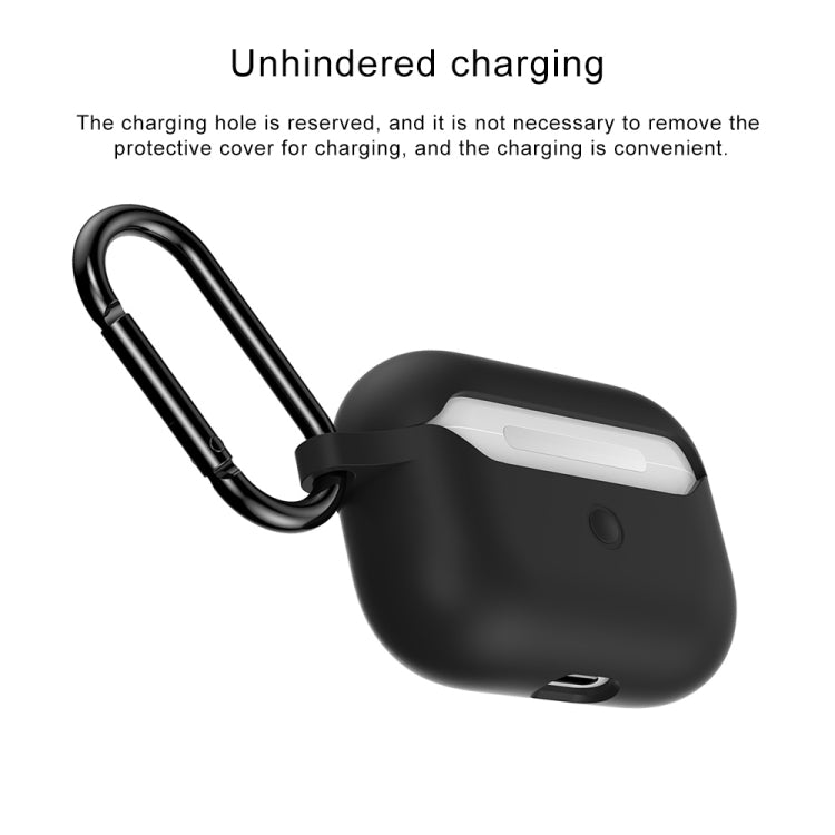 For Apple AirPods Pro Wireless Earphone Silicone Protective Case with Hook