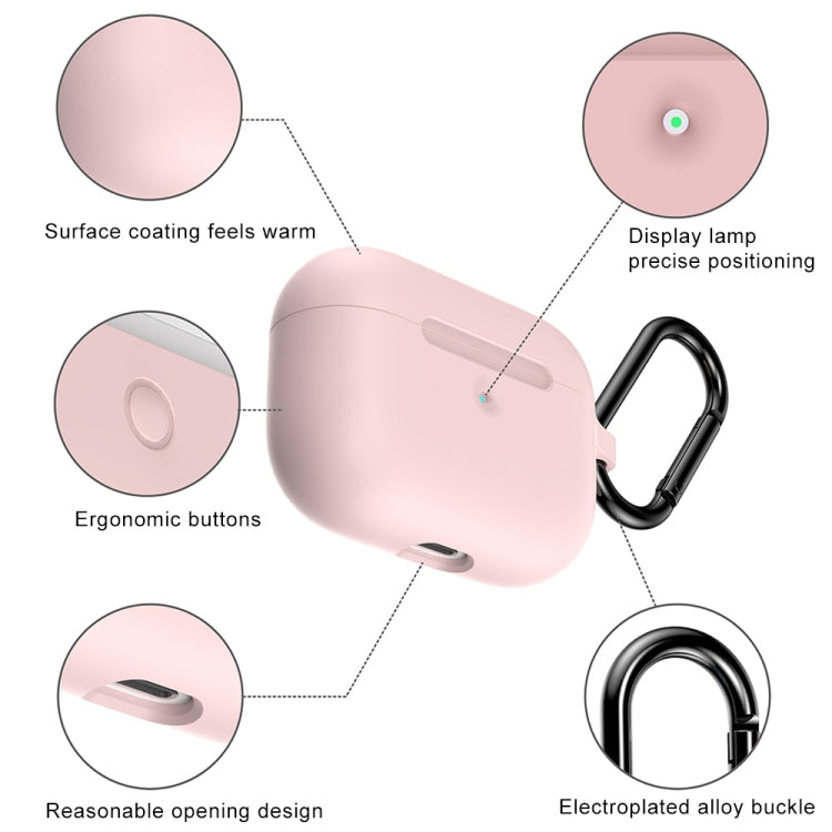 For Apple AirPods Pro Wireless Earphone Silicone Protective Case with Hook