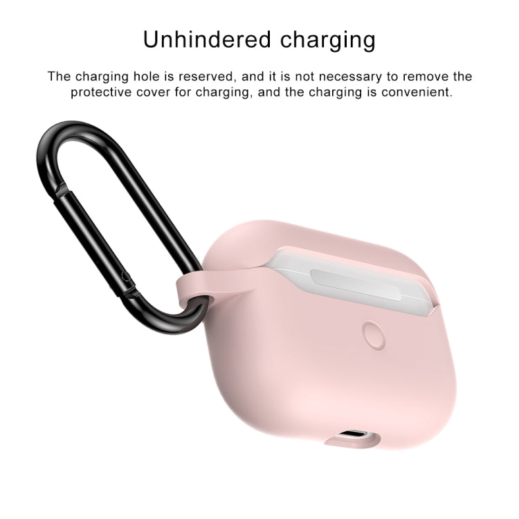 For Apple AirPods Pro Wireless Earphone Silicone Protective Case with Hook