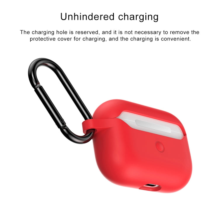 For Apple AirPods Pro Wireless Earphone Silicone Protective Case with Hook