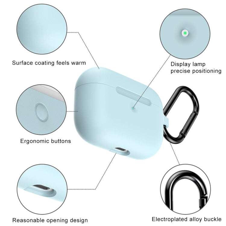 For Apple AirPods Pro Wireless Earphone Silicone Protective Case with Hook