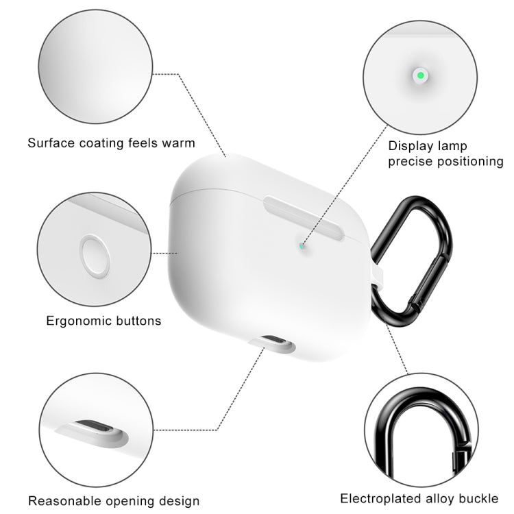 For Apple AirPods Pro Wireless Earphone Silicone Protective Case with Hook