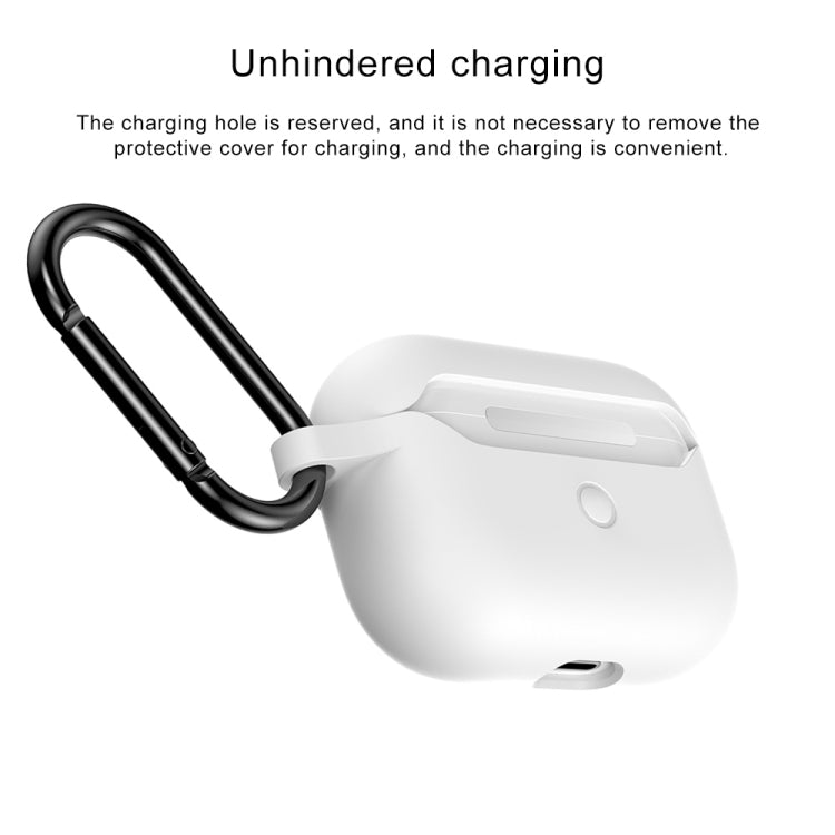 For Apple AirPods Pro Wireless Earphone Silicone Protective Case with Hook