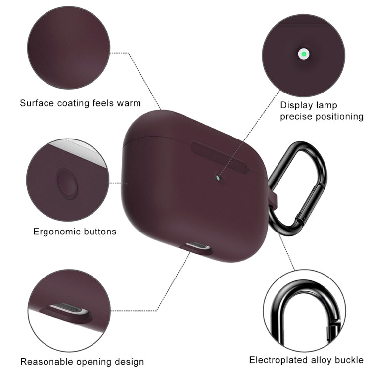 For Apple AirPods Pro Wireless Earphone Silicone Protective Case with Hook