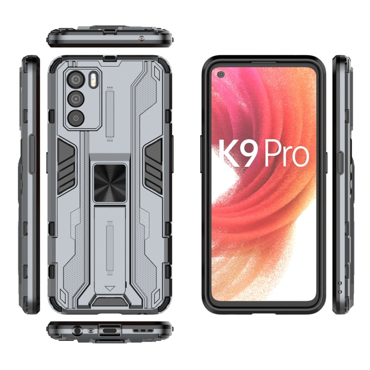 For OPPO K9 Pro Supersonic PC + TPU Shock-proof Phone Case with Holder