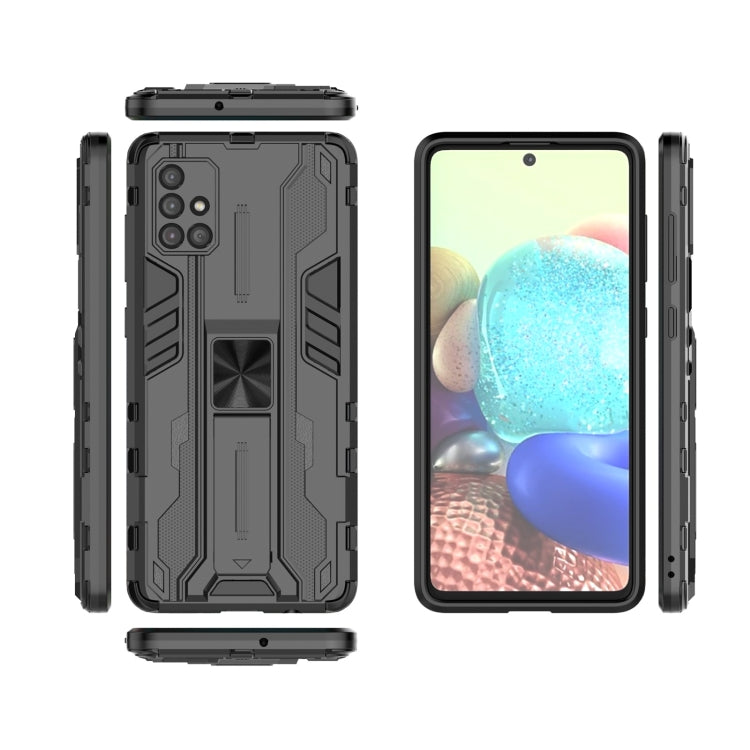 For Samsung Galaxy A71 Supersonic PC + TPU Shock-proof Phone Case with Holder