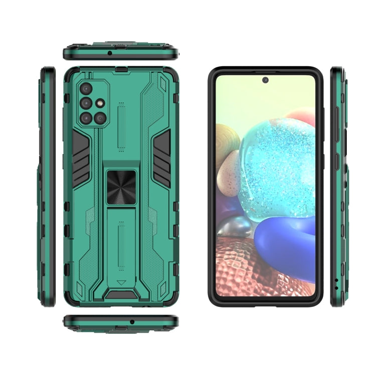 For Samsung Galaxy A71 Supersonic PC + TPU Shock-proof Phone Case with Holder