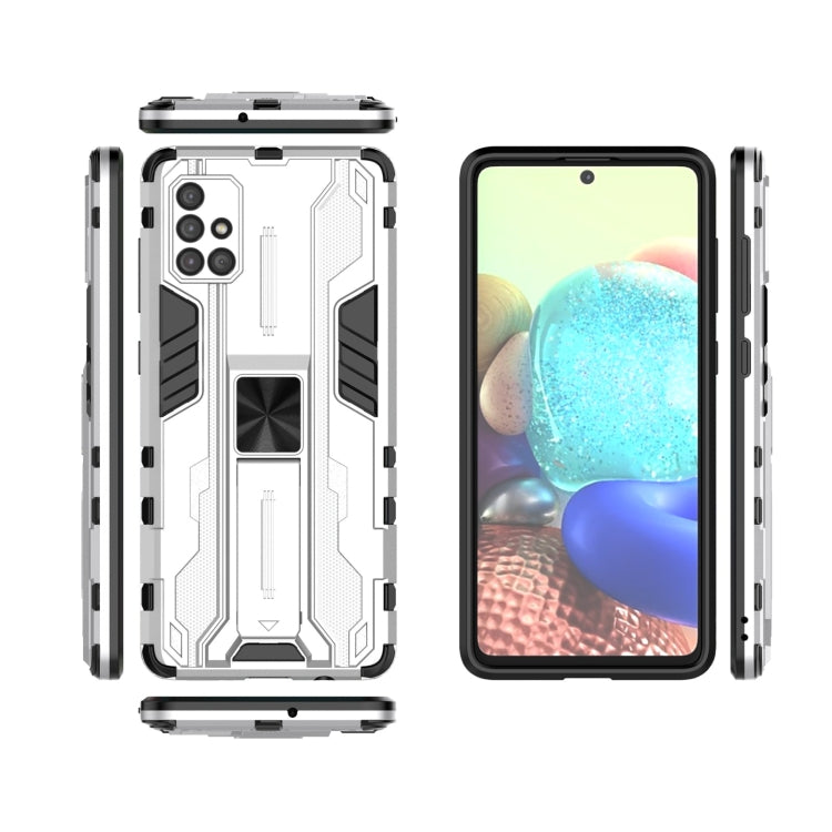 For Samsung Galaxy A71 Supersonic PC + TPU Shock-proof Phone Case with Holder