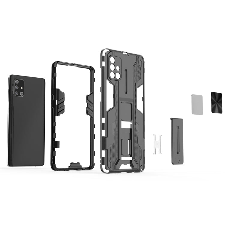 For Samsung Galaxy A71 Supersonic PC + TPU Shock-proof Phone Case with Holder