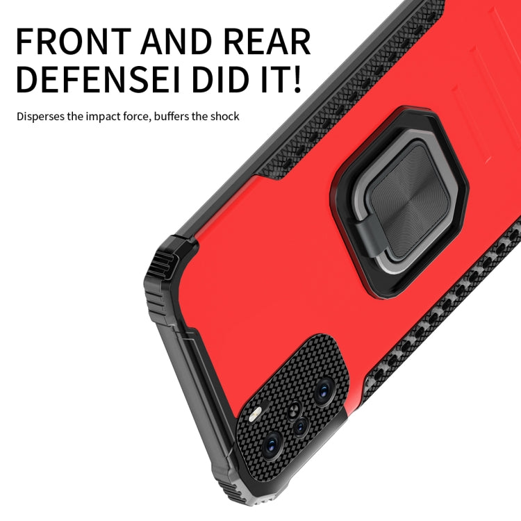 For Motorola Moto G9 / G9 Play / E7 Plus Fierce Warrior Series Armor Aluminum Alloy + TPU Phone Case with Ring Holder