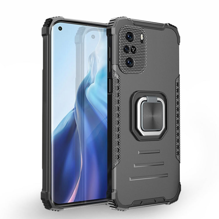 For Motorola Moto G Stylus 2021 Fierce Warrior Series Armor Aluminum Alloy + TPU Phone Case with Ring Holder