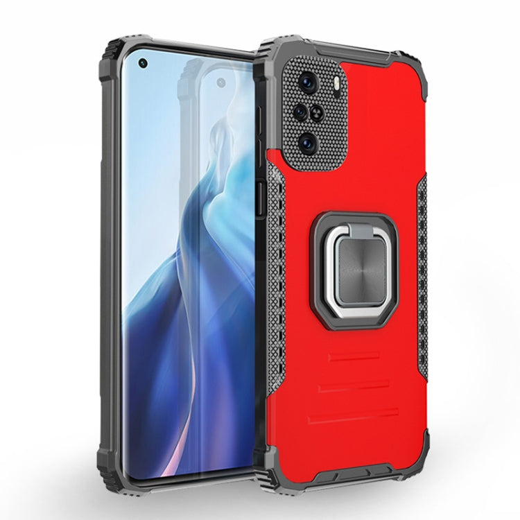 For Motorola Moto G Stylus 2021 Fierce Warrior Series Armor Aluminum Alloy + TPU Phone Case with Ring Holder