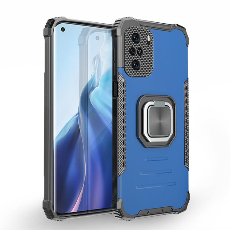 For Motorola Moto G Stylus 2021 Fierce Warrior Series Armor Aluminum Alloy + TPU Phone Case with Ring Holder