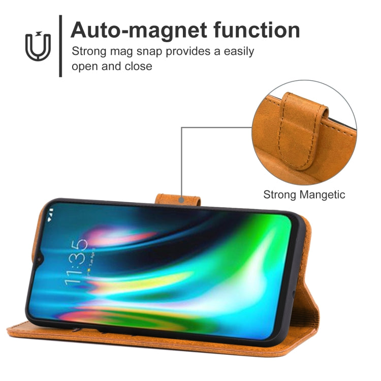 Leather Phone Case For Lenovo K12 Note / Motorola Moto G9 & G9 Play & E7 Plus
