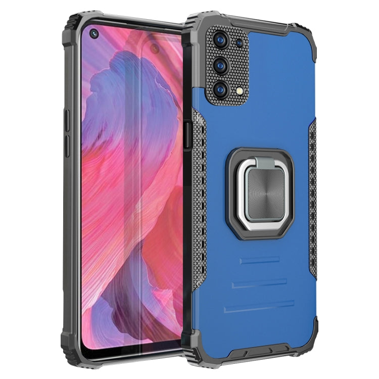 For OPPO A93 5G / A74 5G / A54 5G Fierce Warrior Series Armor Aluminum Alloy + TPU Phone Case with Ring Holder