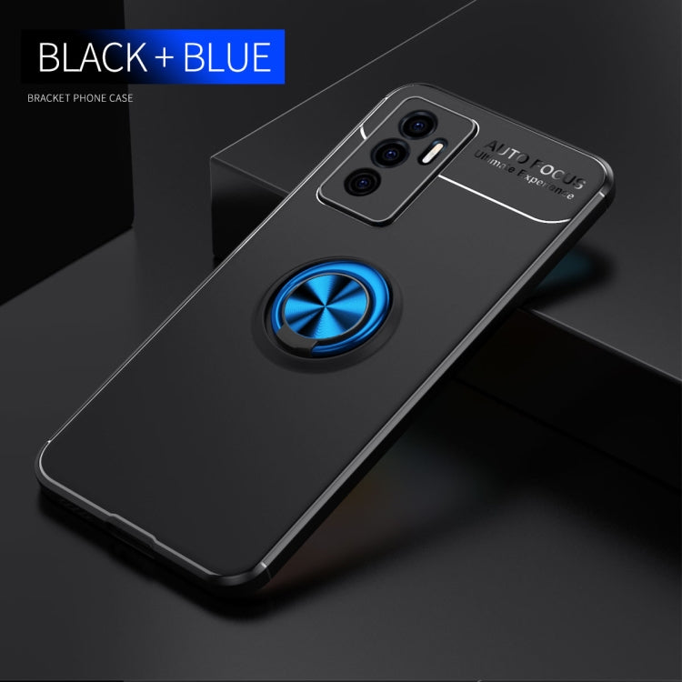For vivo S10e Metal Ring Holder 360 Degree Rotating TPU Phone Case