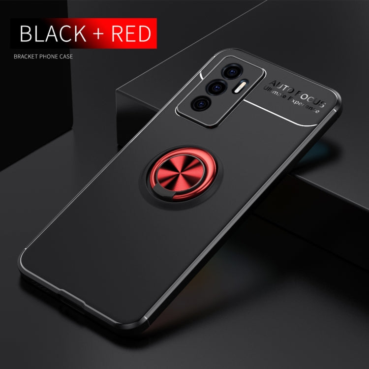 For vivo S10e Metal Ring Holder 360 Degree Rotating TPU Phone Case