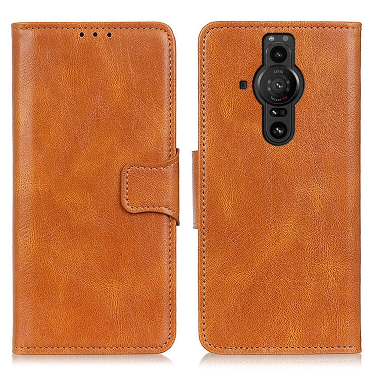 For Sony Xperia Pro-I Mirren Crazy Horse Texture Horizontal Flip Leather Phone Case with Holder & Card Slots & Wallet