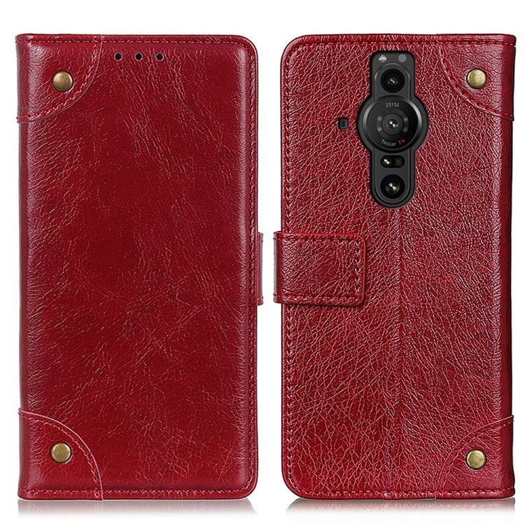 For Sony Xperia Pro-I Copper Buckle Nappa Texture Horizontal Flip Leather Phone Case with Holder & Card Slots & Wallet