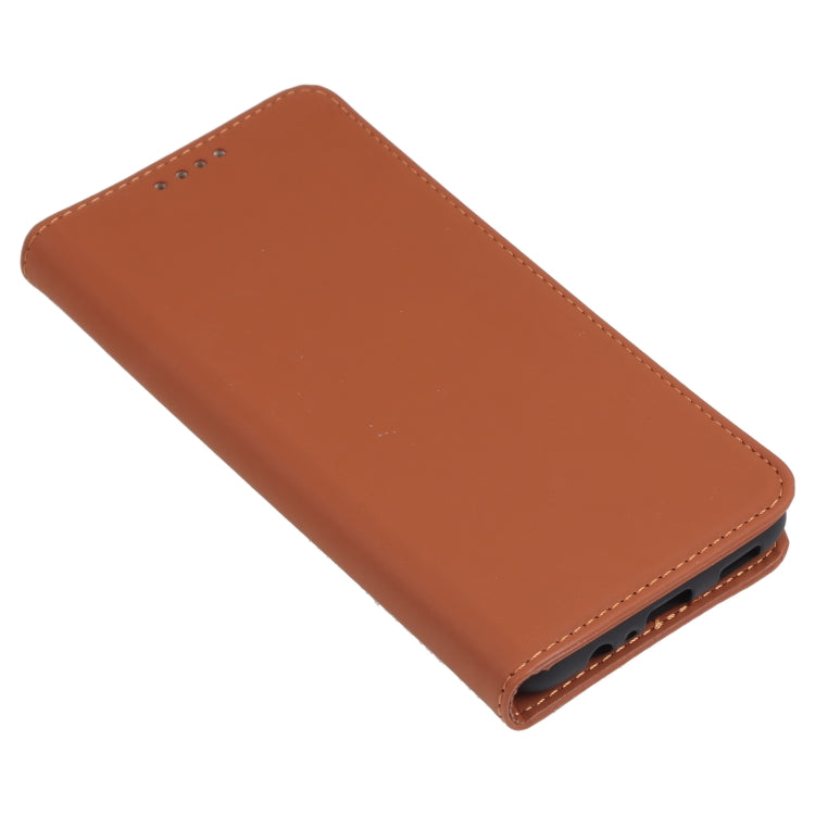 For Samsung Galaxy A13 5G / A04s Strong Magnetism Liquid Feel Horizontal Flip Leather Phone Case with Holder & Card Slots & Wallet