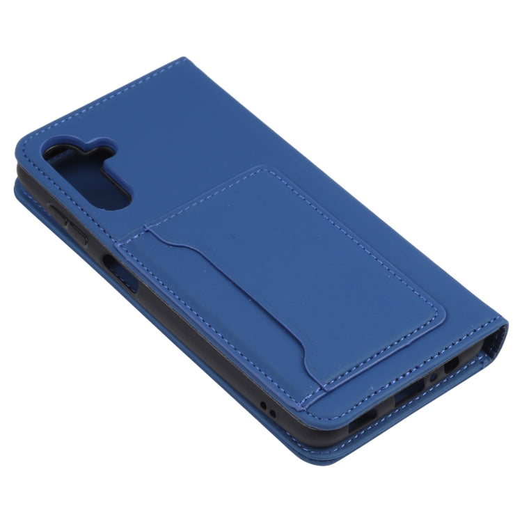 For Samsung Galaxy A13 5G / A04s Strong Magnetism Liquid Feel Horizontal Flip Leather Phone Case with Holder & Card Slots & Wallet