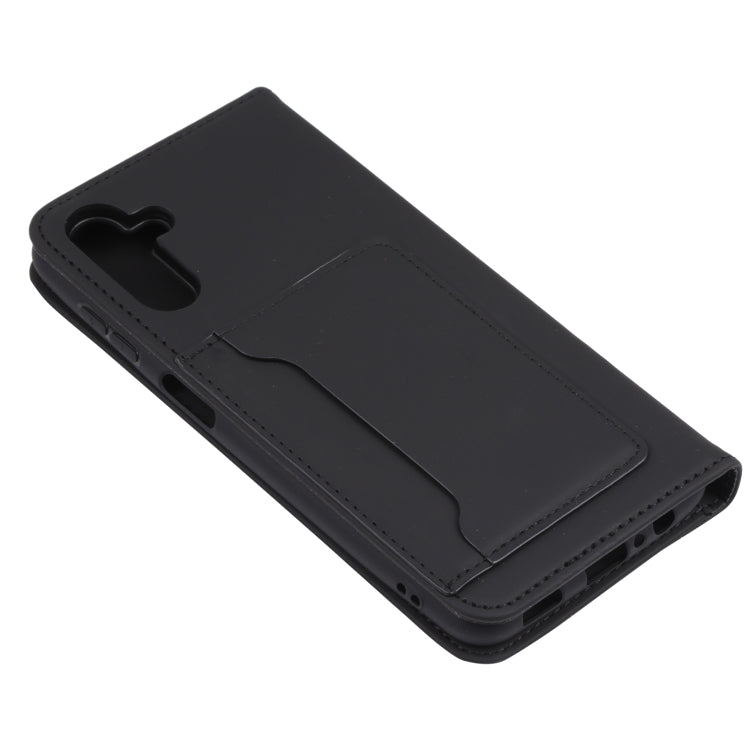For Samsung Galaxy A13 5G / A04s Strong Magnetism Liquid Feel Horizontal Flip Leather Phone Case with Holder & Card Slots & Wallet