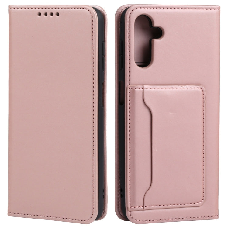 For Samsung Galaxy A13 5G / A04s Strong Magnetism Liquid Feel Horizontal Flip Leather Phone Case with Holder & Card Slots & Wallet