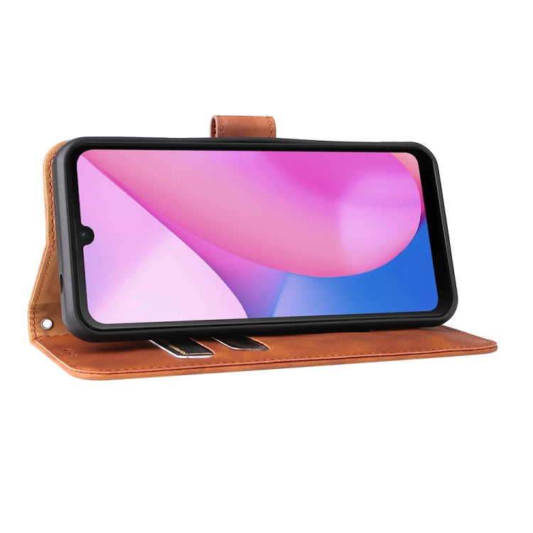 For Blackview Oscal C20 Solid Color Skin Feel Magnetic Buckle Horizontal Flip PU Phone Case