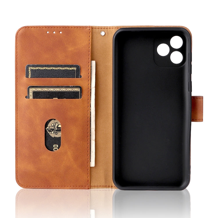For Blackview Oscal C20 Solid Color Skin Feel Magnetic Buckle Horizontal Flip PU Phone Case