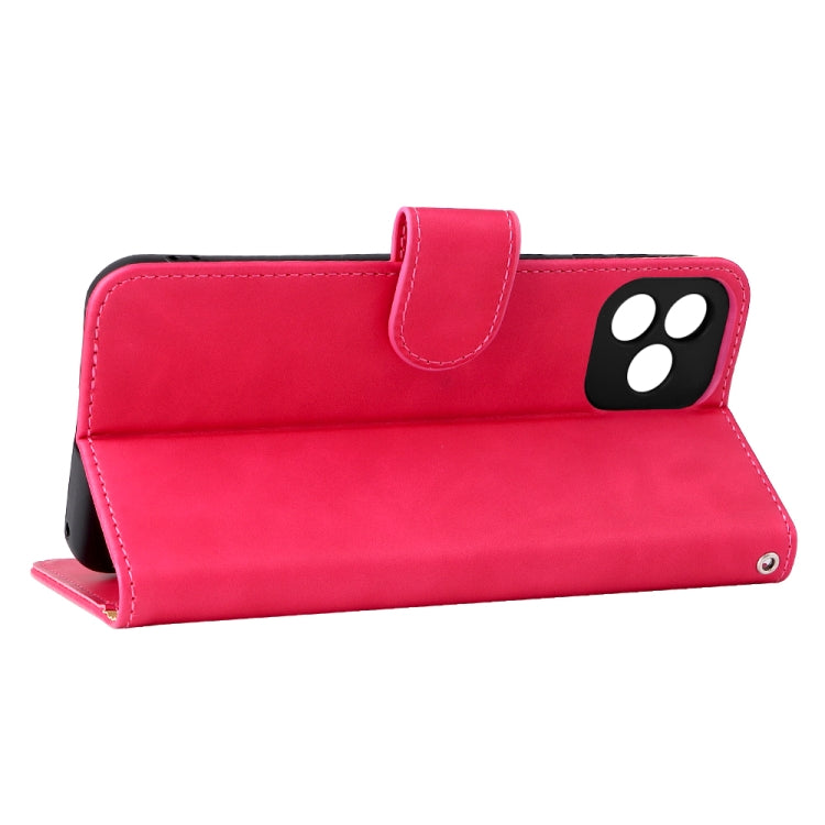 For Blackview Oscal C20 Solid Color Skin Feel Magnetic Buckle Horizontal Flip PU Phone Case