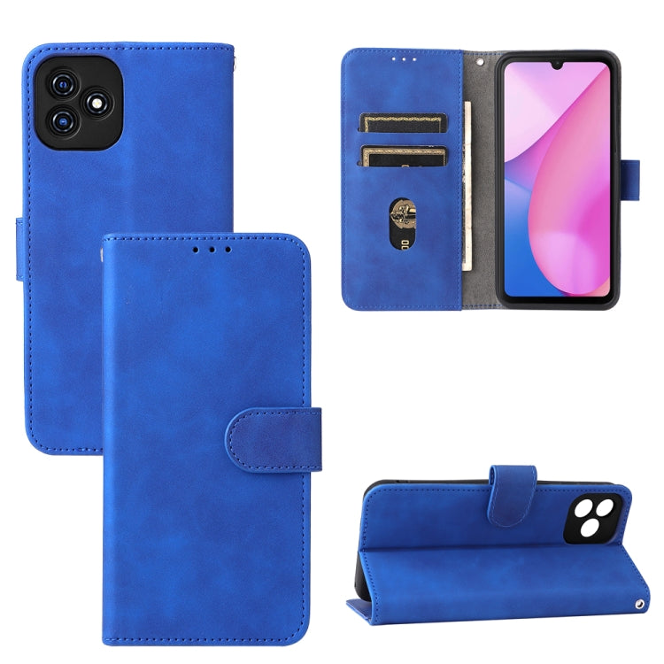 For Blackview Oscal C20 Solid Color Skin Feel Magnetic Buckle Horizontal Flip PU Phone Case