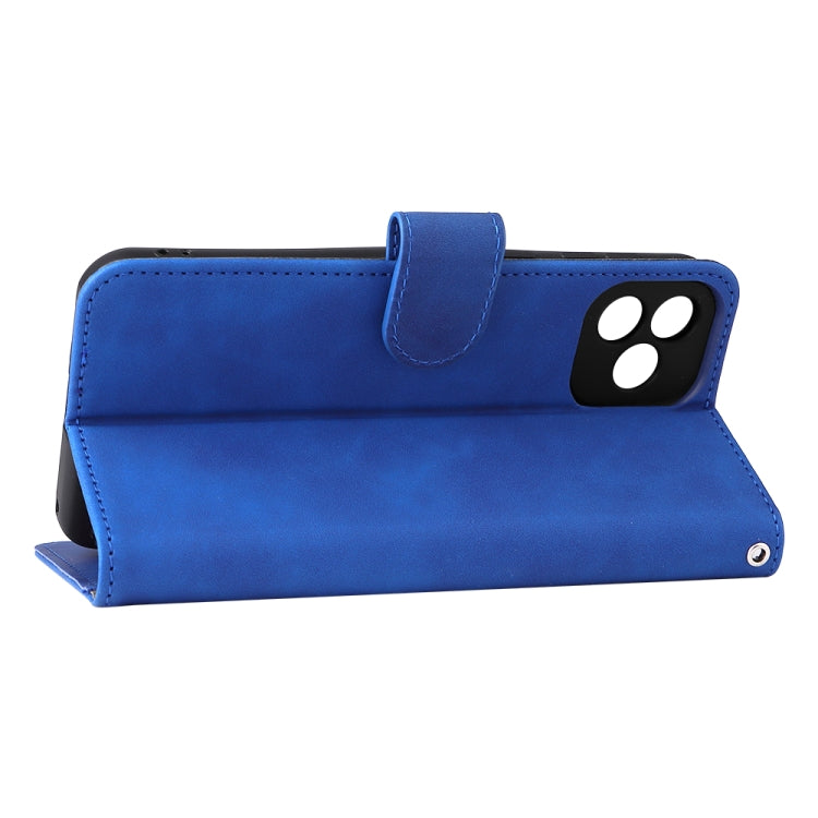 For Blackview Oscal C20 Solid Color Skin Feel Magnetic Buckle Horizontal Flip PU Phone Case