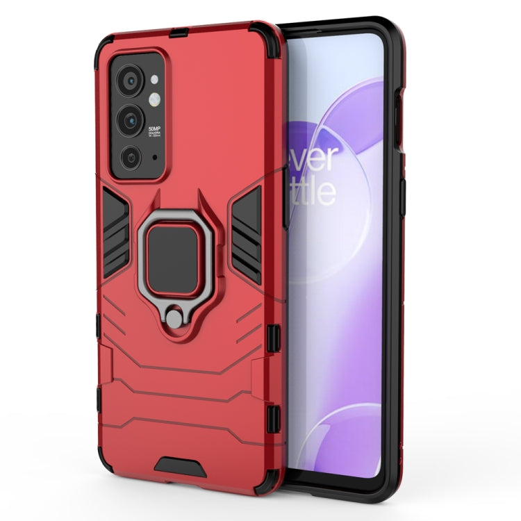 For OnePlus 9RT 5G PC + TPU Shockproof Protective Phone Case with Magnetic Ring Holder