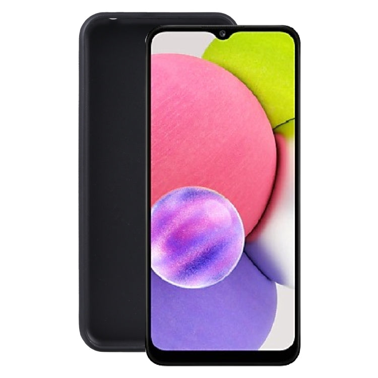 TPU Phone Case For Samsung Galaxy A03s 166mm (Frosted Black)