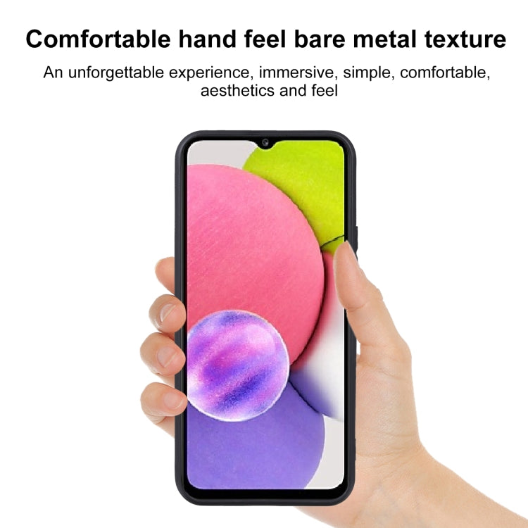 TPU Phone Case For Samsung Galaxy A03s 166mm (Frosted Black)