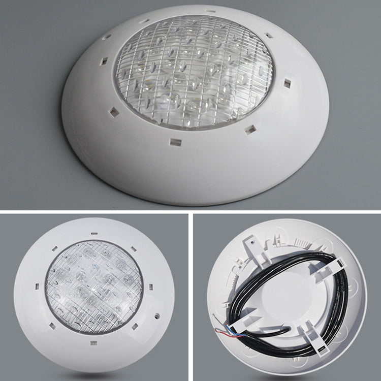 24W ABS Plastic Swimming Pool  Wall Lamp Underwater Light(Colorful+Remote Control)
